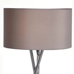 Habitat Tripod Floor Lamp - Grey And Chrome -Chic Household Items 9132742 R Z006A