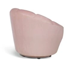 Habitat Ezra Velvet Swivel Chair - Blush Pink -Chic Household Items 9158472 R Z003A