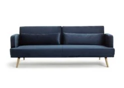 Habitat Andy 3 Seater Velvet Clic Clac Sofa Bed - Blue -Chic Household Items 9160659 R Z004A
