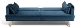 Habitat Andy 3 Seater Velvet Clic Clac Sofa Bed - Blue -Chic Household Items 9160659 R Z006A