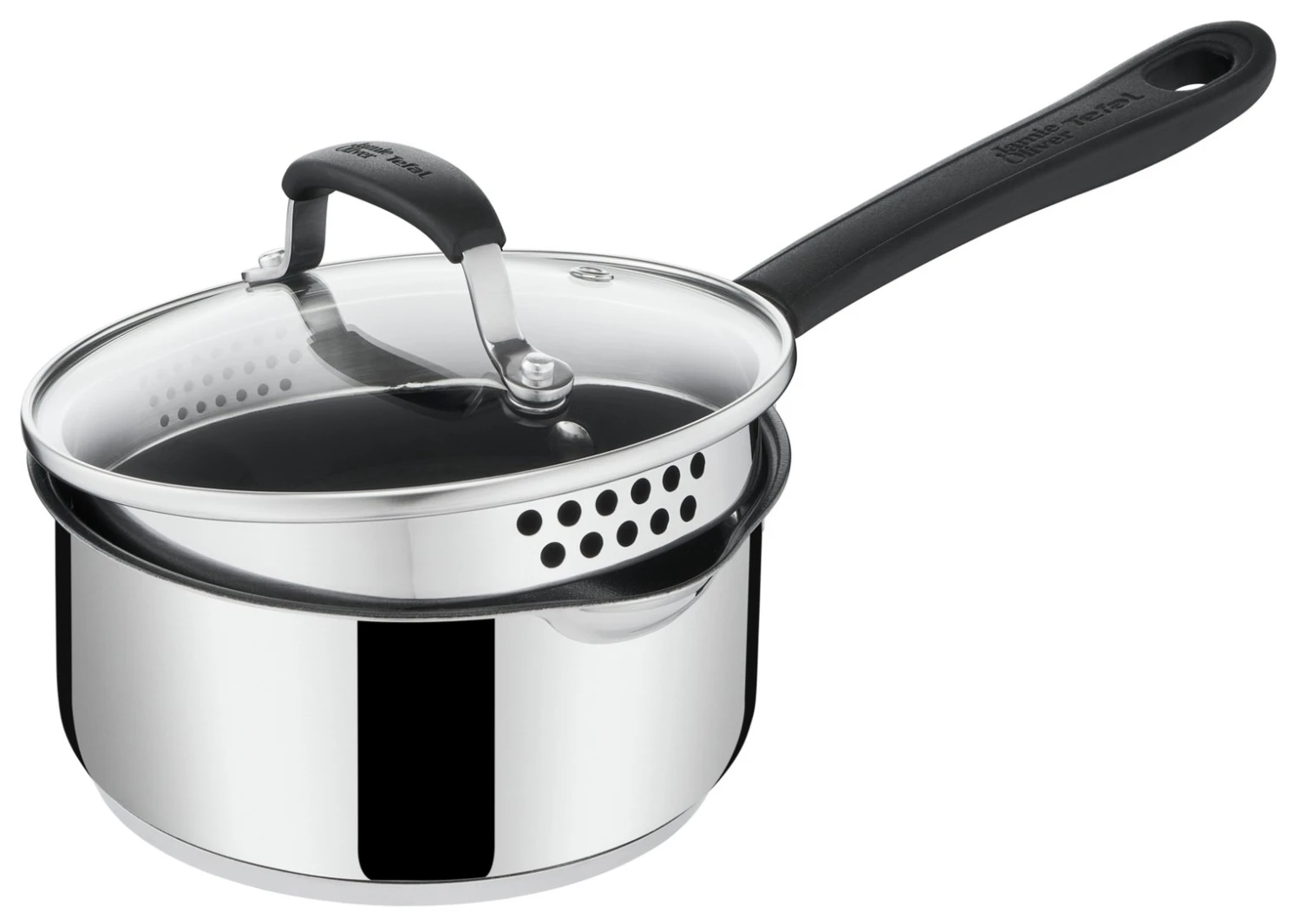 Tefal Jamie Oliver 3 Piece Non Stick Saucepan Set 3 Tefal Jamie Oliver 3 Piece Non Stick Saucepan Set - Image 3