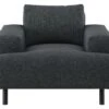 Habitat Julien Fabric Armchair - Charcoal