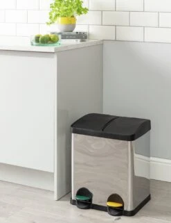 Habitat 30 Litre Twin Compartment Recycling Bin -Chic Household Items 9179406 R Z010C
