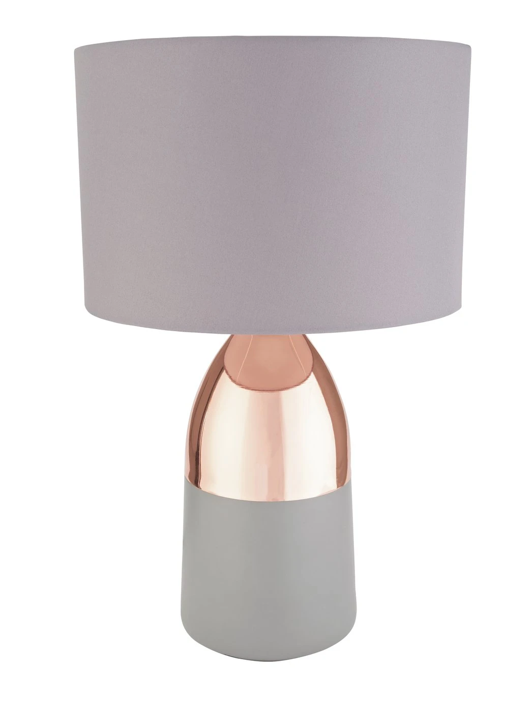 Habitat Pluto Touch Table Lamp - Copper & Grey 2 Habitat Pluto Touch Table Lamp - Copper & Grey - Image 2