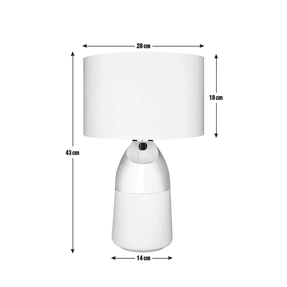 Habitat Pluto Touch Table Lamp - Copper & Grey 8 Habitat Pluto Touch Table Lamp - Copper & Grey - Image 8