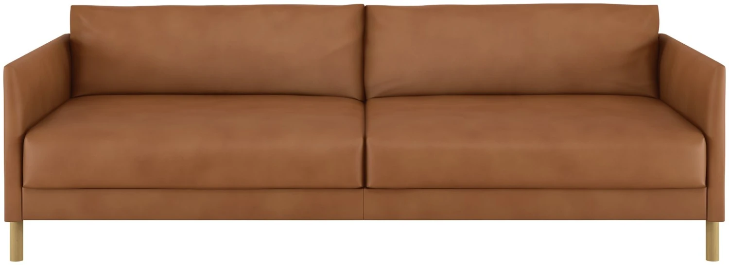 Habitat Hyde 3 Seater Leather Sofa Bed - Tan 1 Habitat Hyde 3 Seater Leather Sofa Bed - Tan
