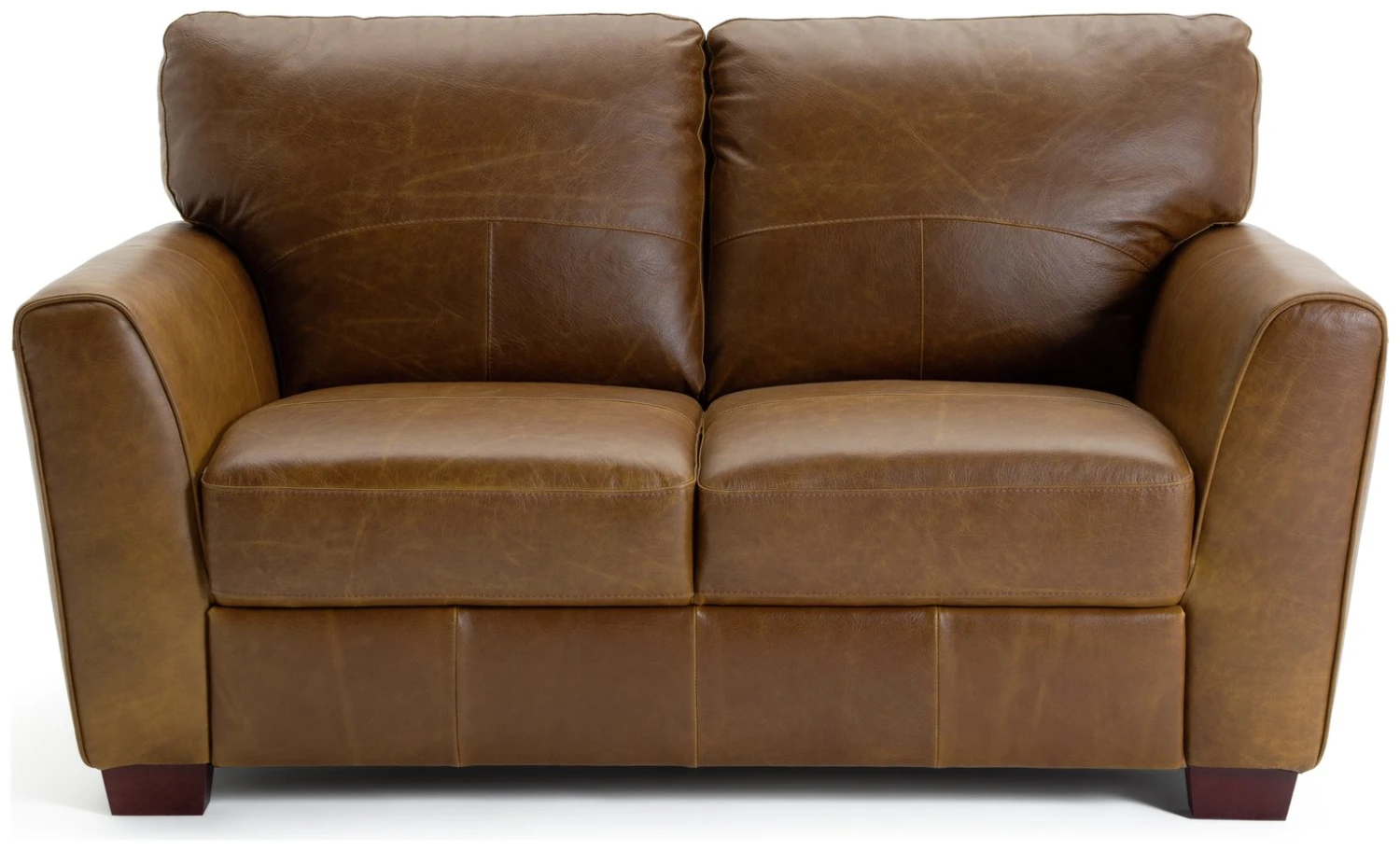Habitat Milford Leather 2 Seater Sofa - Tan 1 Habitat Milford Leather 2 Seater Sofa - Tan