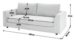 Habitat Brixley Fabric 3 Seater Sofa - Yellow -Chic Household Items 9191336 R E001
