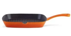 Habitat 23cm Cast Iron Griddle Pan - Orange