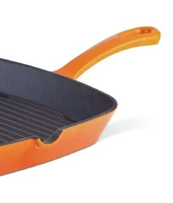 Habitat 23cm Cast Iron Griddle Pan - Orange 8 Habitat 23cm Cast Iron Griddle Pan - Orange -Chic Household Items 9192500 R Z003A