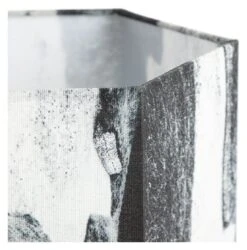 Habitat Whiteleaf Printed Column Floor Lamp - Black & White -Chic Household Items 9201910 R Z002A