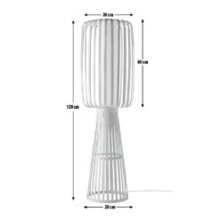 Habitat Achille Japonica Floor Lamp - Ash -Chic Household Items 9202270 R E001