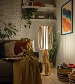 Habitat Achille Japonica Floor Lamp - Ash -Chic Household Items 9202270 R Z003C