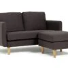 Habitat Remi Fabric 2 Seater Chaise Sofa In A Box - Charcoal