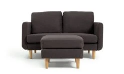 Habitat Remi Fabric 2 Seater Chaise Sofa In A Box - Charcoal -Chic Household Items 9202304 R Z002A