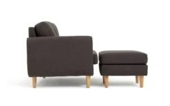 Habitat Remi Fabric 2 Seater Chaise Sofa In A Box - Charcoal -Chic Household Items 9202304 R Z003A