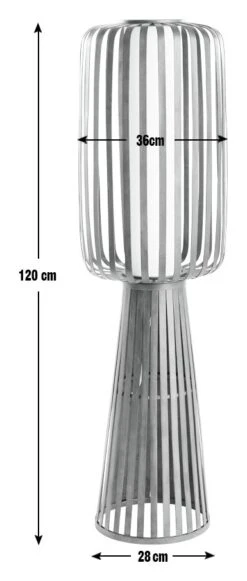 Habitat Achille Floor Lamp - Walnut -Chic Household Items 9202483 R E001