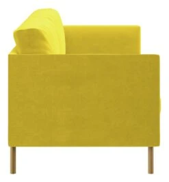 Habitat Hyde Velvet 2 Seater Sofa - Yellow 12 Habitat Hyde Velvet 2 Seater Sofa - Yellow -Chic Household Items 9204931 R Z004A