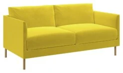 Habitat Hyde Velvet 2 Seater Sofa - Yellow 13 Habitat Hyde Velvet 2 Seater Sofa - Yellow -Chic Household Items 9204931 R Z008A