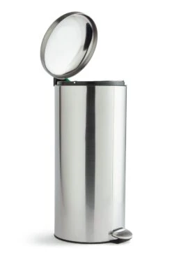 Habitat 30 Litre Domed Pedal Bin - Silver 7 Habitat 30 Litre Domed Pedal Bin - Silver -Chic Household Items 9210987 R Z002A