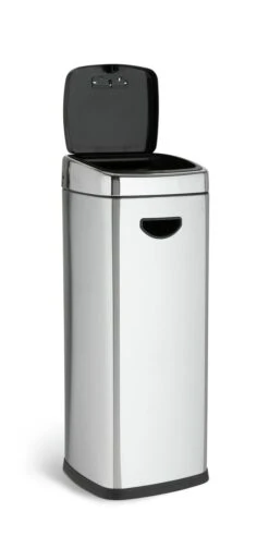 Habitat 30 Litre Square Touch Top Bin - Silver -Chic Household Items 9212569 R Z002A
