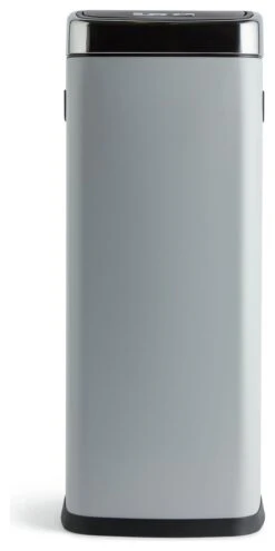 Habitat 30 Litre Square Touch Top Bin - Gunmetal