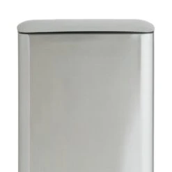 Habitat 30 Litre Modern Rectangular Bin - Silver -Chic Household Items 9212693 R Z004A