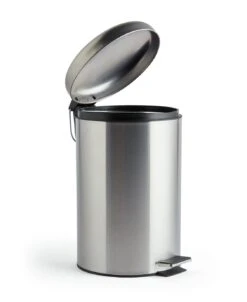 Habitat 12 Litre Domed Pedal Bin - Silver -Chic Household Items 9212703 R Z002A