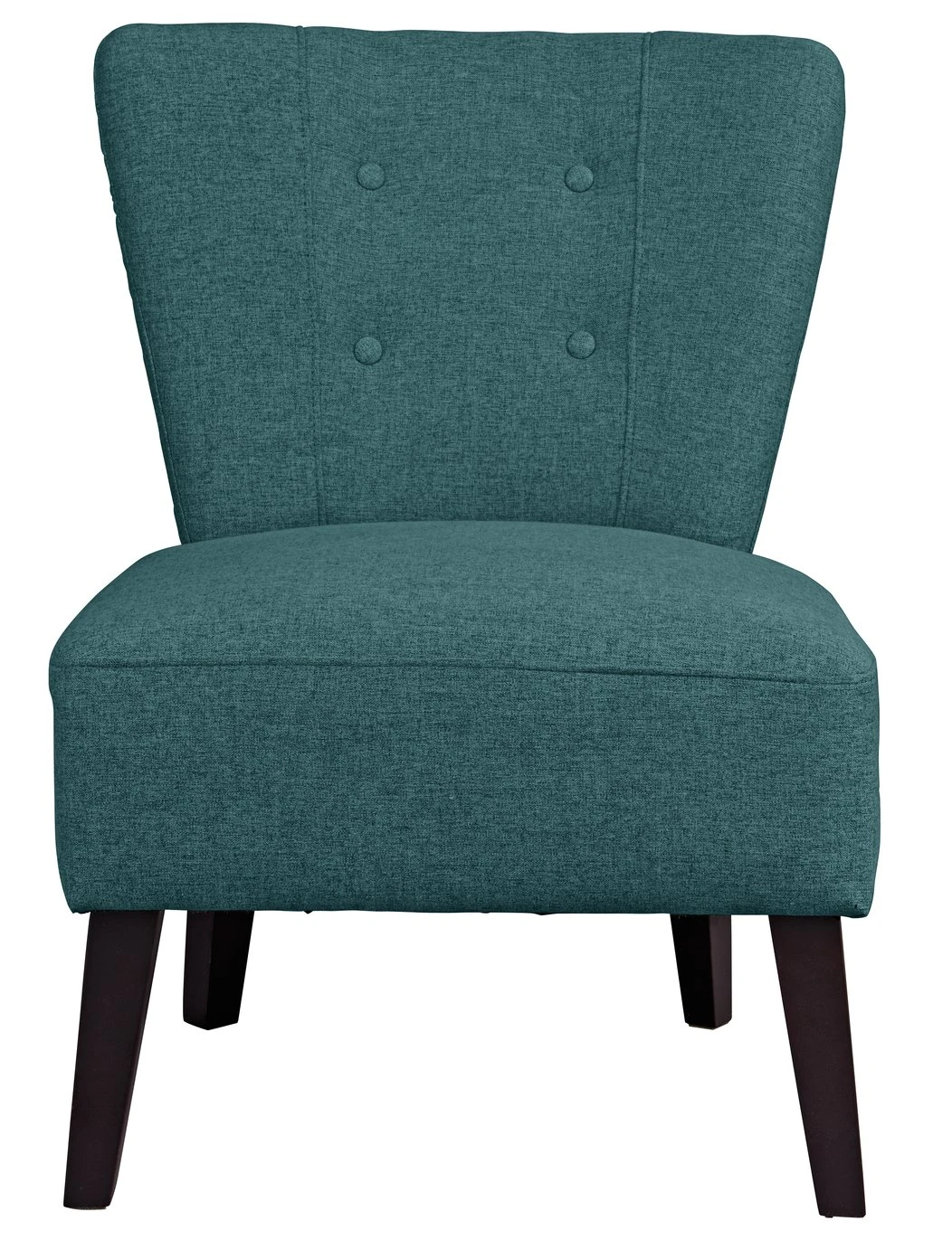 Habitat Delilah Fabric Cocktail Chair - Teal 1 Habitat Delilah Fabric Cocktail Chair - Teal