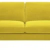 Habitat Teo Velvet 2 Seater Sofa - Yellow