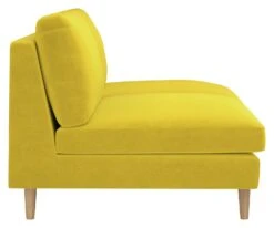 Habitat Teo Velvet 2 Seater Sofa - Yellow -Chic Household Items 9216840 R Z004A