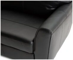 Habitat Milford Leather 4 Seater Sofa - Black -Chic Household Items 9223163 R Z007A