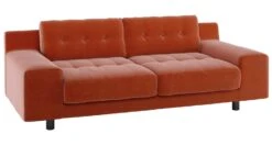 Habitat Hendricks Velvet 3 Seater Sofa - Orange -Chic Household Items 9299166 R Z008A