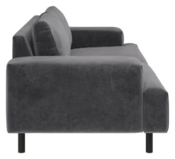 Habitat Julien Velvet 3 Seater Sofa - Grey -Chic Household Items 9301542 R Z004A