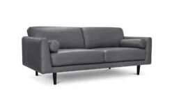Habitat Jackson Leather 4 Seater Sofa - Grey 9 Habitat Jackson Leather 4 Seater Sofa - Grey -Chic Household Items 9303203 R Z002A