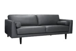 Habitat Jackson Leather 4 Seater Sofa - Grey 11 Habitat Jackson Leather 4 Seater Sofa - Grey -Chic Household Items 9303203 R Z004A