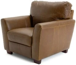 Habitat Milford Leather Armchair - Tan -Chic Household Items 9308370 R Z002A