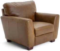 Habitat Milford Leather Armchair - Tan -Chic Household Items 9308370 R Z004A