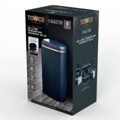 Tower 58 Liter Cavaletto Sensor Bin - Blue -Chic Household Items 9308916 R Z004A