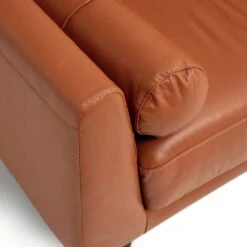 Habitat Jackson Leather Cuddle Chair - Tan -Chic Household Items 9309939 R Z006A