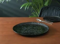 Habitat Preto Stoneware Serving Platter - Black -Chic Household Items 9310801 R Z002C