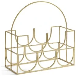 Habitat Japonica 5 Bottle Stainless Steel Wine Rack