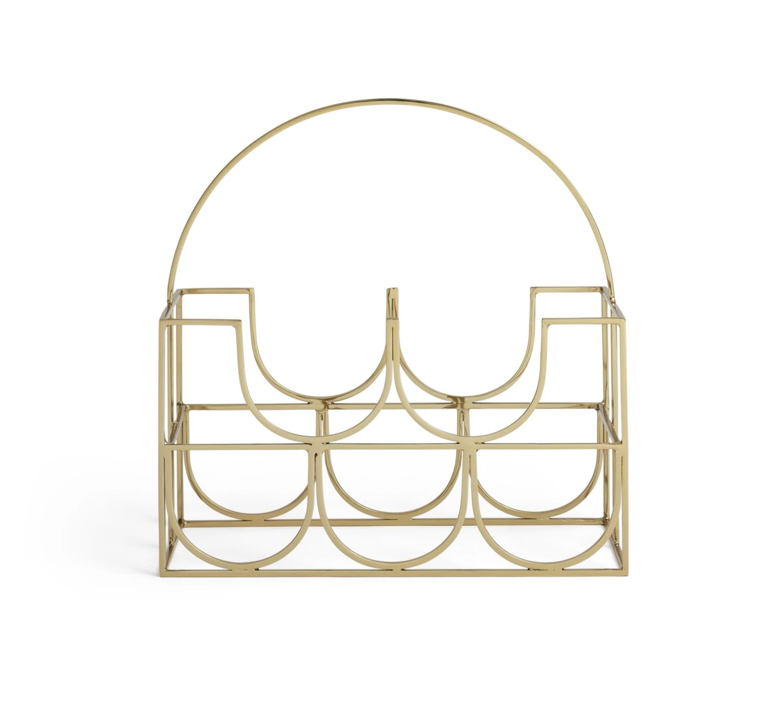 Habitat Japonica 5 Bottle Stainless Steel Wine Rack 3 Habitat Japonica 5 Bottle Stainless Steel Wine Rack - Image 3