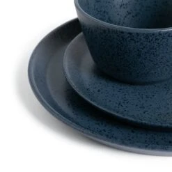 Habitat Addison 12 Piece Stoneware Dinner Set - Blue -Chic Household Items 9311446 R Z004A