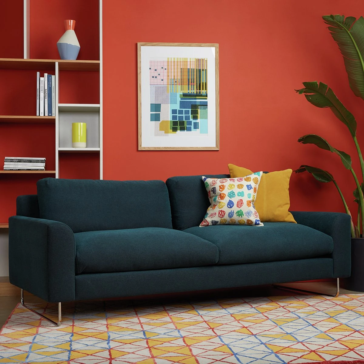 Habitat Lyle Leather 2 Seater Sofa - Tan 2 Habitat Lyle Leather 2 Seater Sofa - Tan - Image 2