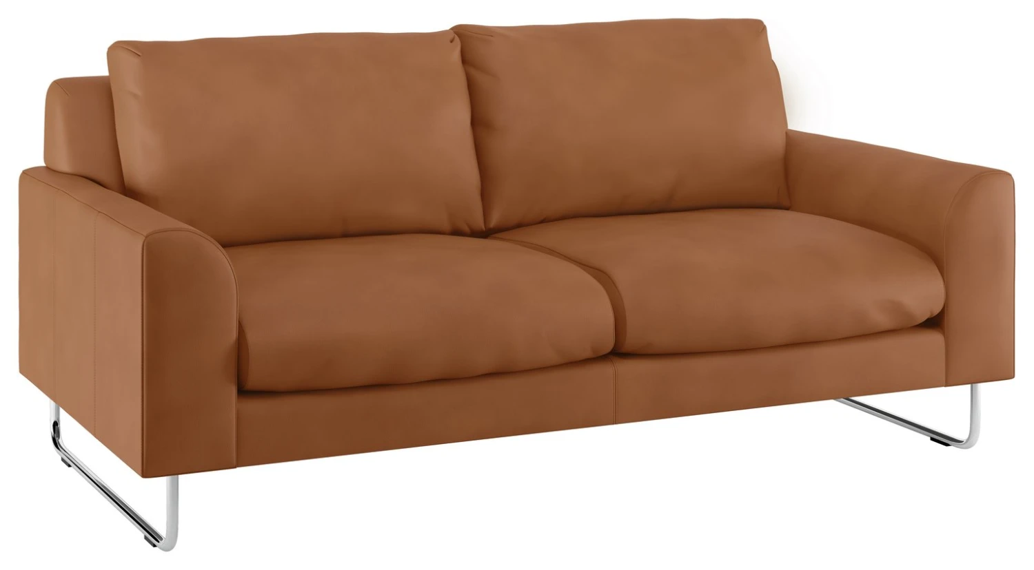 Habitat Lyle Leather 2 Seater Sofa - Tan 7 Habitat Lyle Leather 2 Seater Sofa - Tan - Image 7