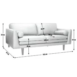 Habitat Jackson Leather 3 Seater Sofa - Tan 13 Habitat Jackson Leather 3 Seater Sofa - Tan -Chic Household Items 9335147 R E020