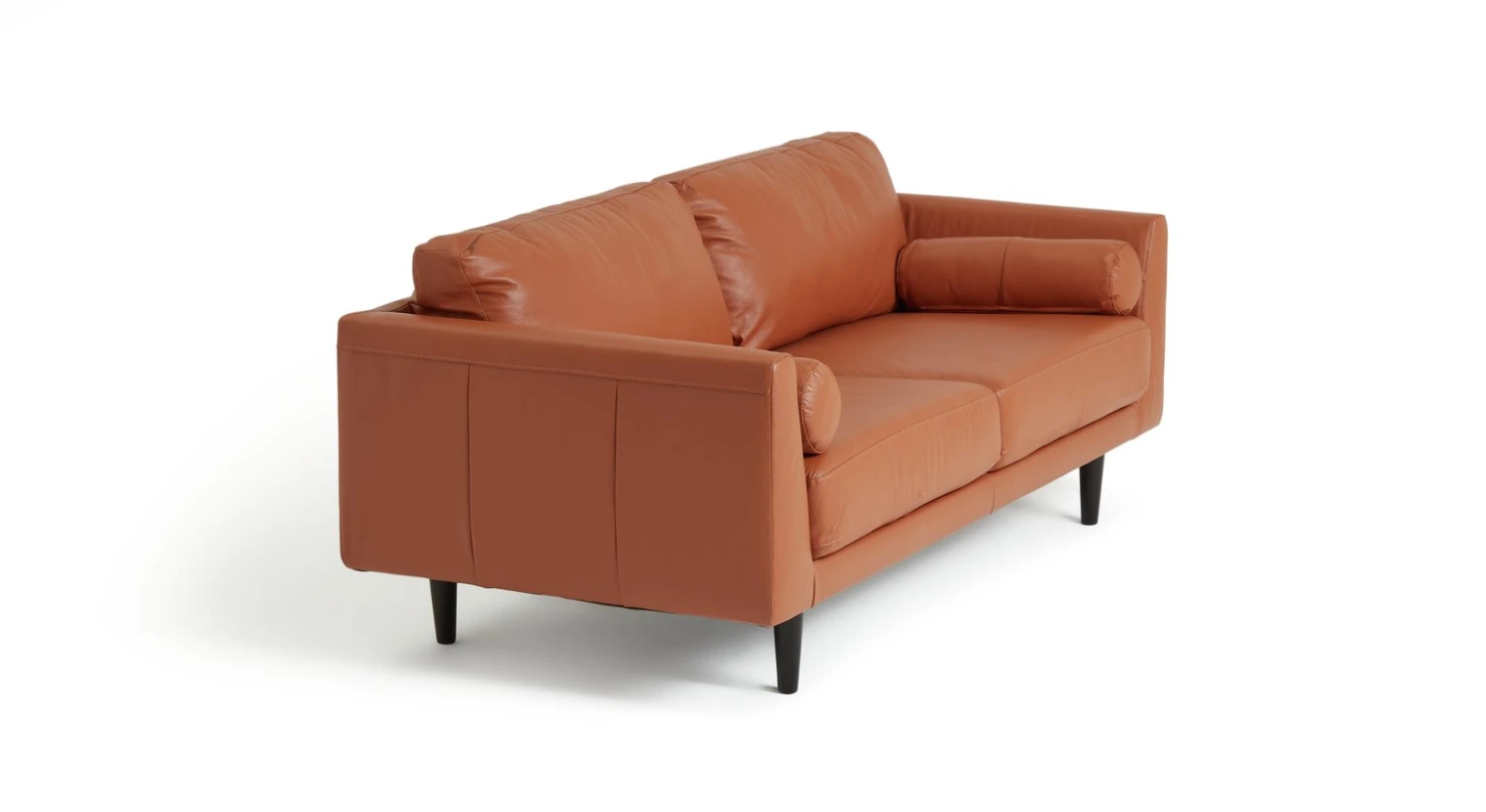 Habitat Jackson Leather 3 Seater Sofa - Tan 8 Habitat Jackson Leather 3 Seater Sofa - Tan - Image 8
