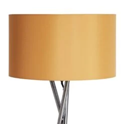 Habitat Tripod Floor Lamp - Mustard And Chrome -Chic Household Items 9336335 R Z005A