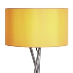 Habitat Tripod Floor Lamp - Mustard And Chrome -Chic Household Items 9336335 R Z006A